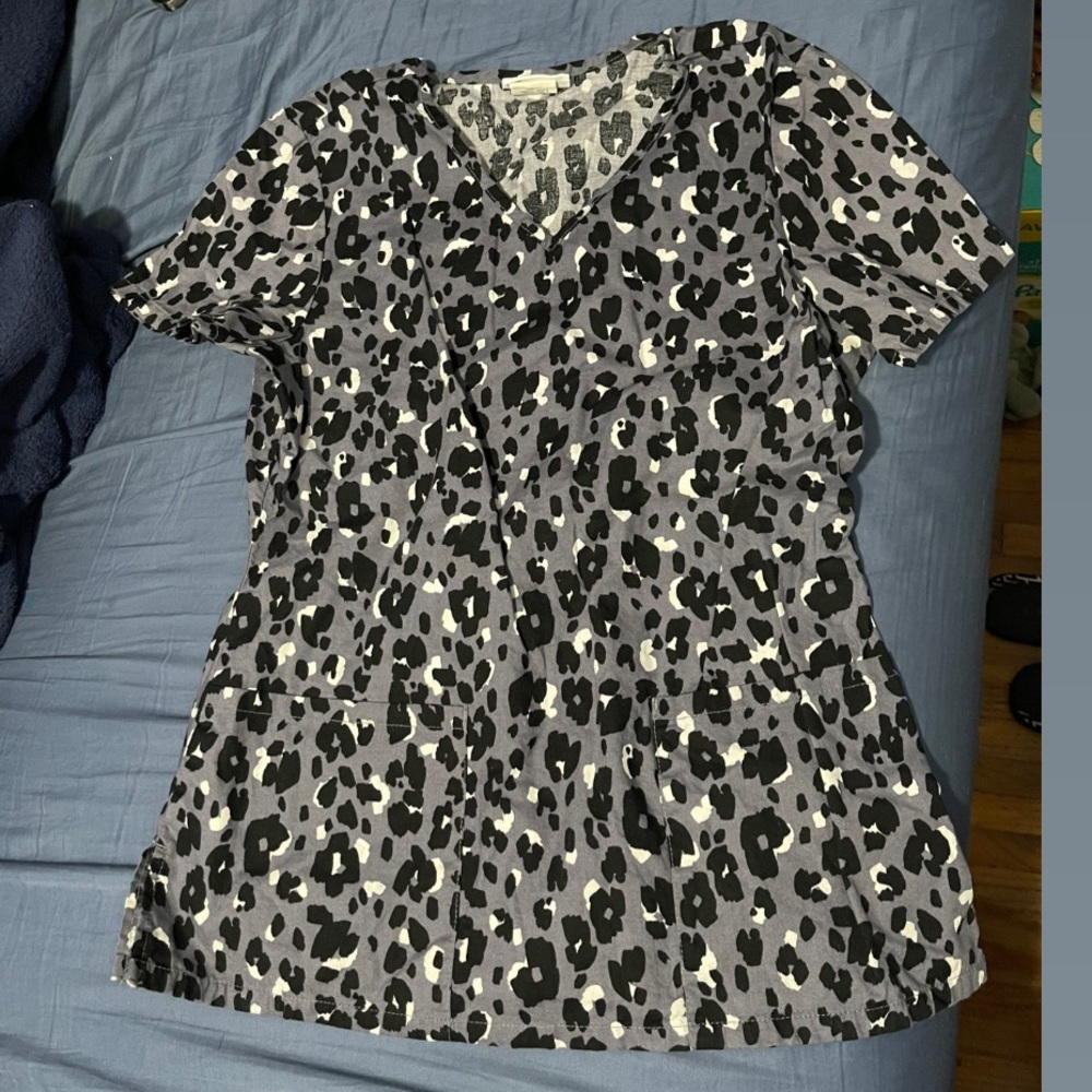 Animal Print Nursing/Clinic Top